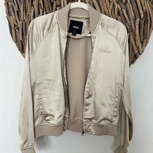 Vans Women's Beige Bomber Jacket